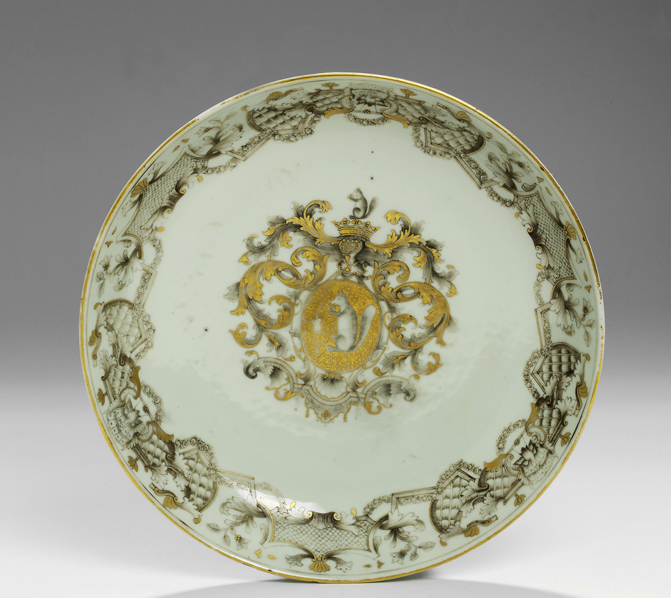 Diep bord met familiewapen Sichterman